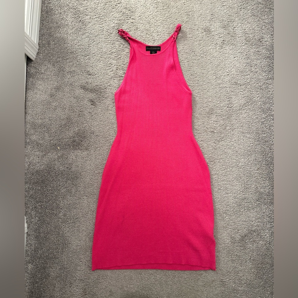 House of Harlow 1960 fitted mini sweater dress